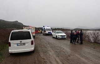 Ayvacık Barajı’na araç düştü iddiası ekipleri...