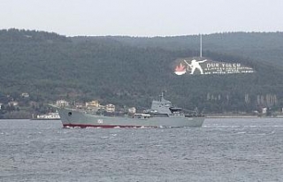 Rus savaş gemisi ‘Saratov’ Çanakkale Boğazı’ndan...