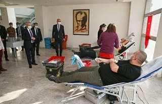Nilüfer Belediyesi çalışanlarından kan bağışı