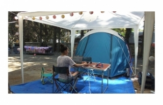 Burhaniye de karavan ve çadır turizmi gelişti