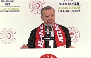 Cumhurbaşkanı Erdoğan Balıkesir'de