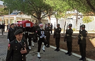 Kıbrıs gazisi Halil ibrahim Koz askeri törenle...