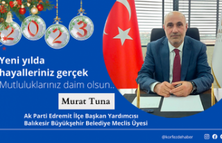 Murat Tuna, 2023'te huzurlu bir yıl diledi