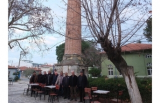 Burhaniye de Çerkez Minaresi mahallenin simgesi oldu