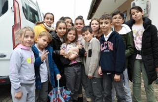 Burhaniye’de çocuklar Belediye ile el ele kedi...