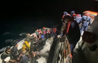 Ayvalık’ta 55 düzensiz göçmen yakalandı