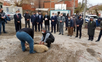 Edremit İbrahimce Polis Merkezi Binasının temeli törenle atıldı