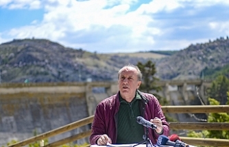 Memleket Partisi Genel Başkanı Muharrem İnce, barajda basın toplantısı düzenledi