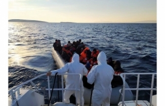 Ayvalık’ta 41 Göçmen Kaçarken Yakalandı