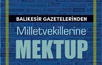 Sayfa karartan Balıkesir gazeteleri  bu kez milletvekillerine mektup gönderdi 