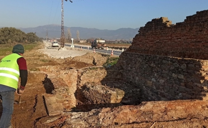 Çevre yolu çalışmalarında Osmanlı döneminden kalma su kuyusu ortaya çıktı