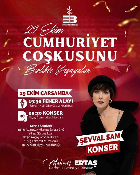 Edremit’te Cumhuriyet Bayramı büyük bir coşkuyla kutlanacak