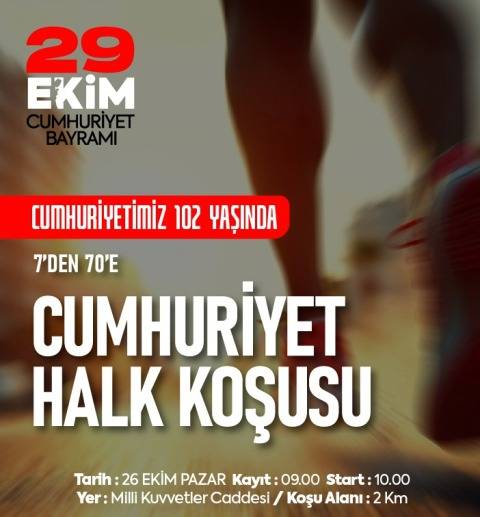 Cumhuriyet Koşusu 7’den 70’e herkesi birleştirecek