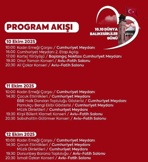 Balıkesirliler Günü dolu dolu kutlanacak