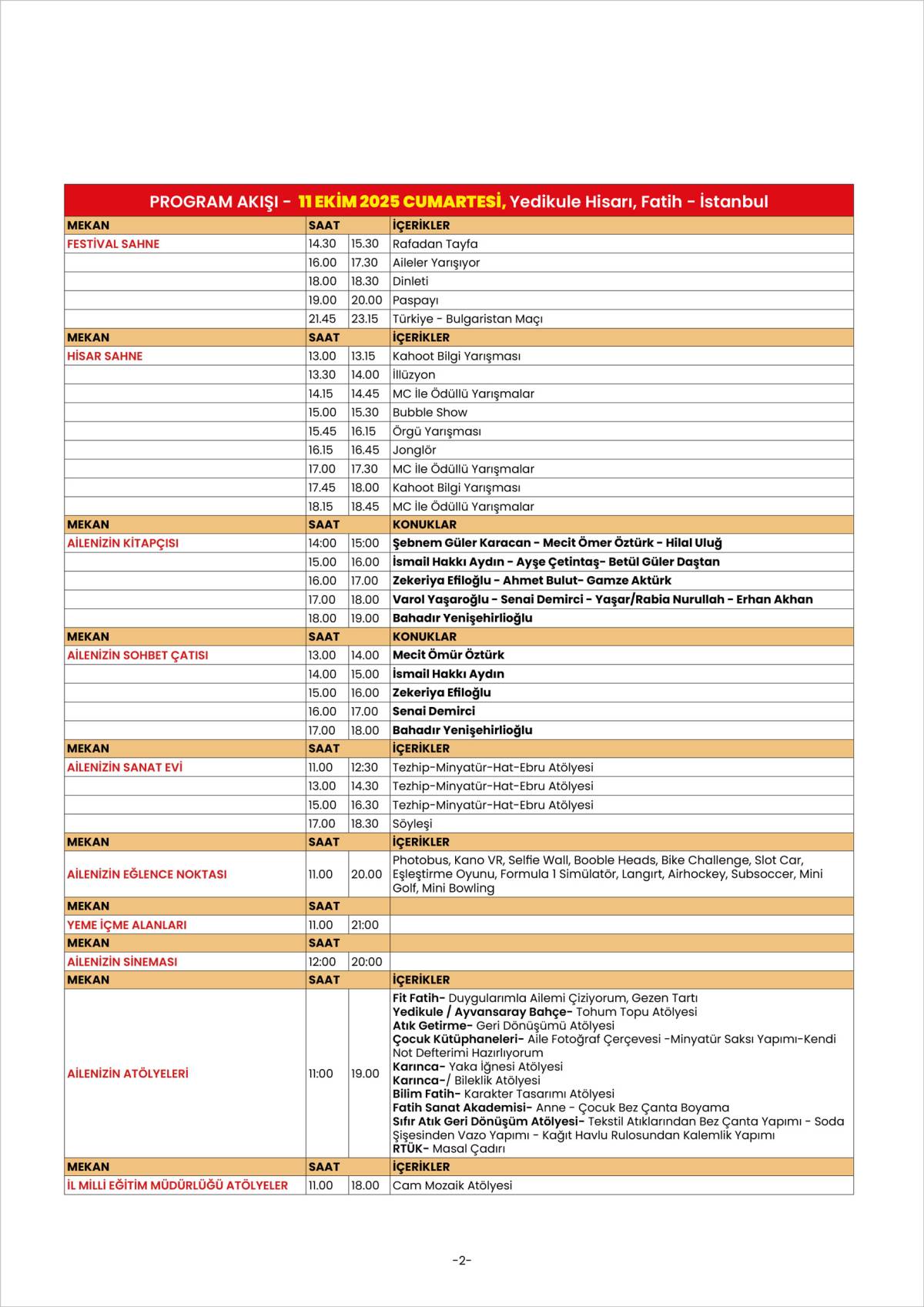 Türkiye’nin En Kapsamlı “Aile Festivali” Başlıyor