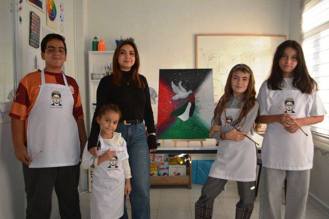 -Özgür Gazze’li Çocuklarla Resim Yapmak İstiyorlar