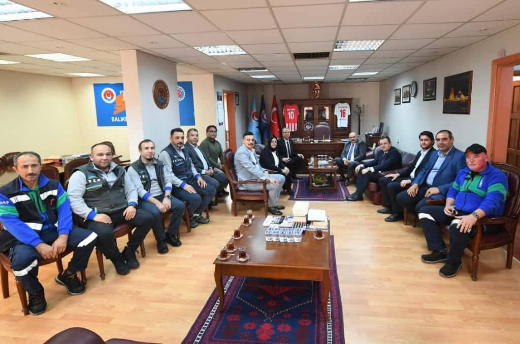 Tes-İş Şubesi Vali Ustaoğlu'nu misafir etti