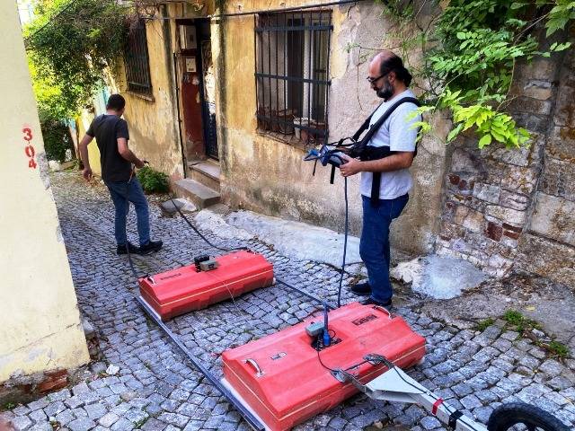 İki gün süreyle Yeraltı Radarı (GPR-Jeoradar) ölçümleri gerçekleştirildi.