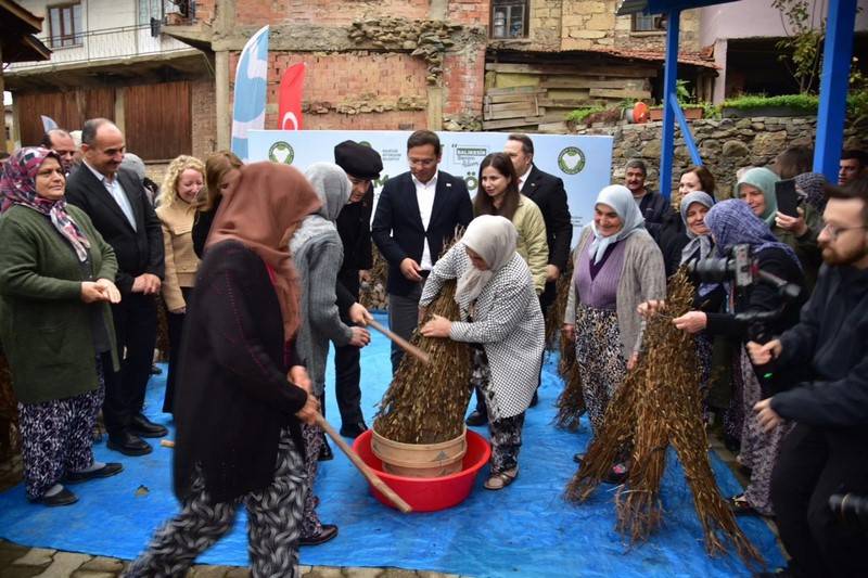 Vatandaşa selam, hizmete devam.. Sındırgı'da susam alım töreni gerçekleştirildi