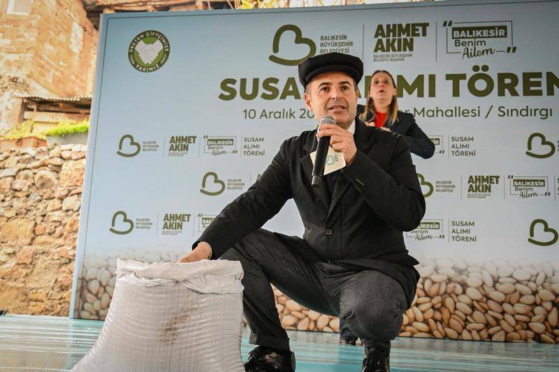 Büyükşehirden susam üreticilerine destek