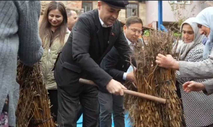 Sındırgı'da susam alım töreni gerçekleştirildi