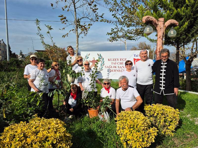 Kuzey Ege Tai Chi Derneği Parka Fidan Dikti, Sağlığı Güçlendirdi!