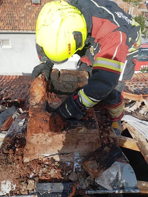Burhaniye’de Baca Yangını
