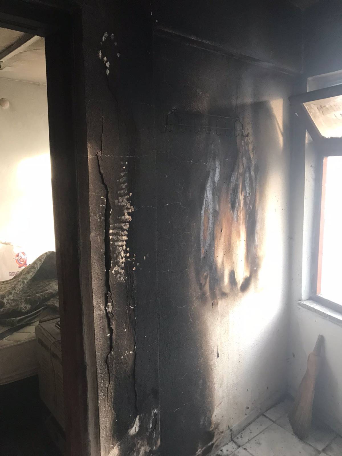 İvrindi’de ev yangını