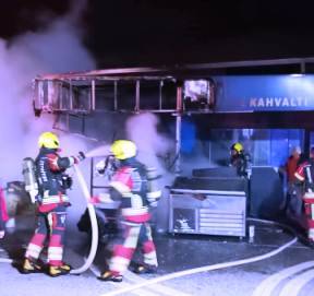 Edremit’e işyeri yangını