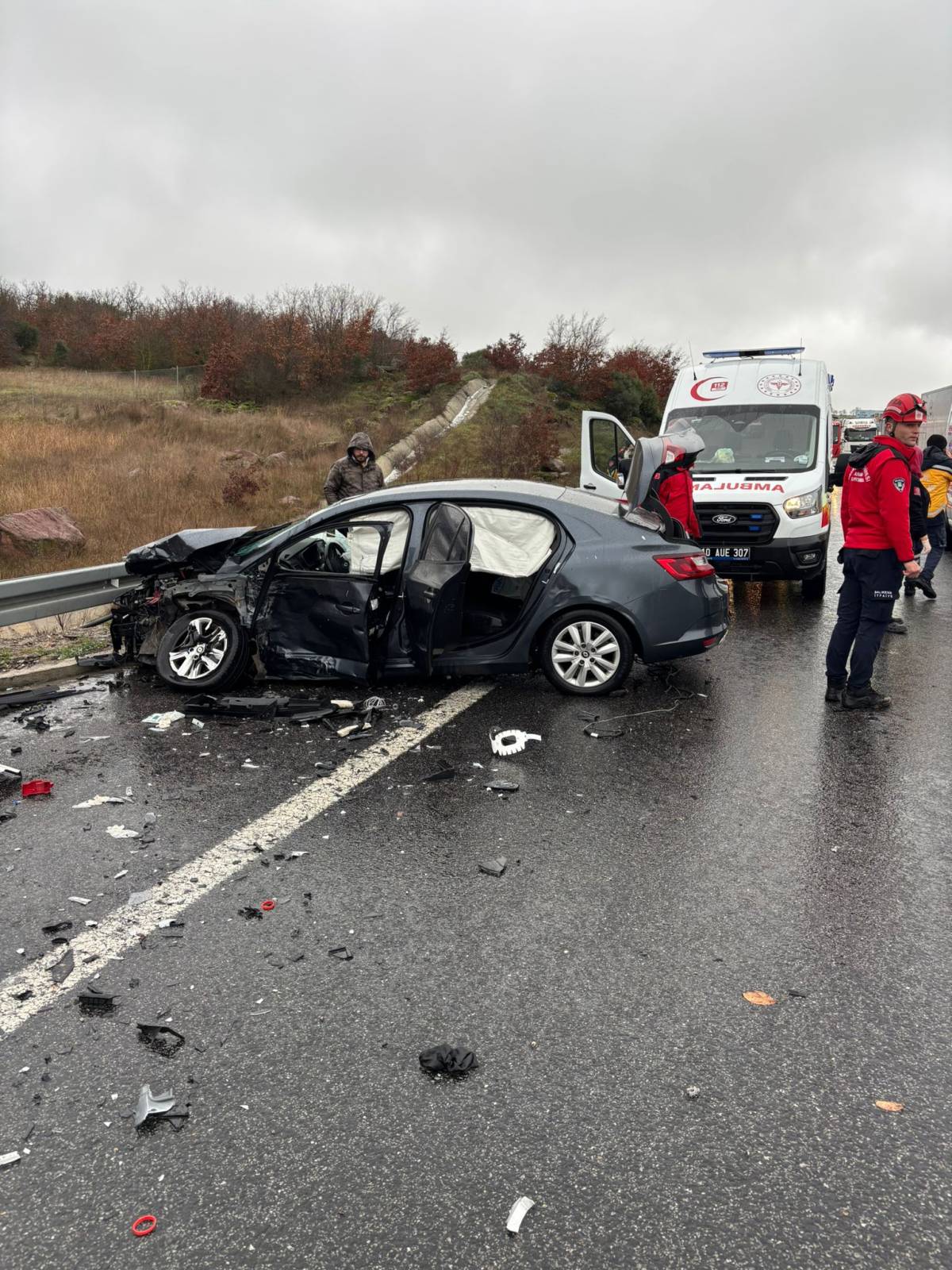 Balıkesir Savaştepe’de zincirleme kaza: 1 Ölü, 10 Yaralı