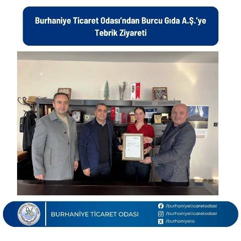 Burhaniye de Burcu Gıda Türkiye de  İlk 500 arasına girdi