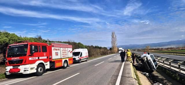 Susurluk’ta kaza: 1 yaralı