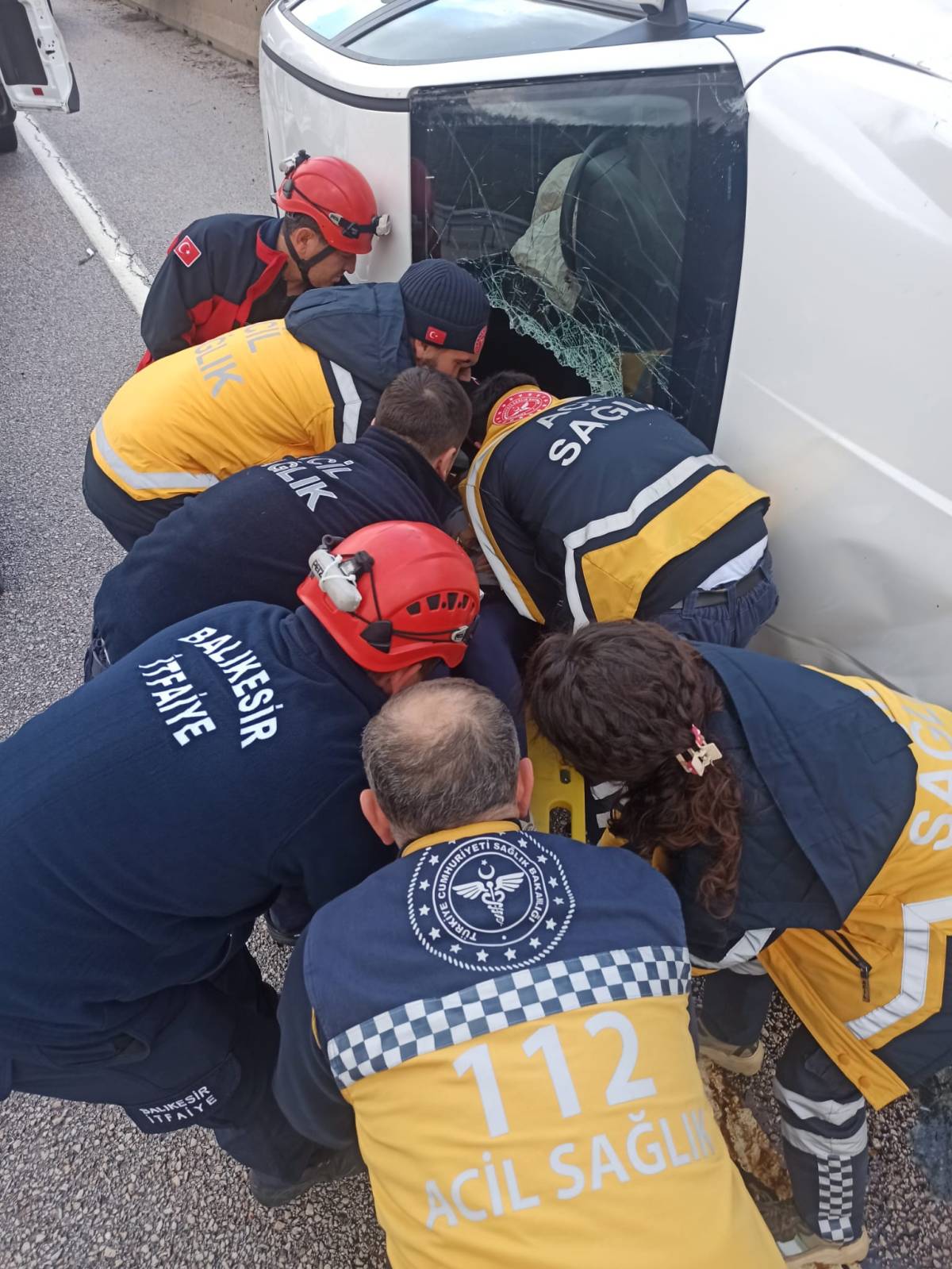 Sındırgı’da tek taraflı trafik kazası: 1 yaralı