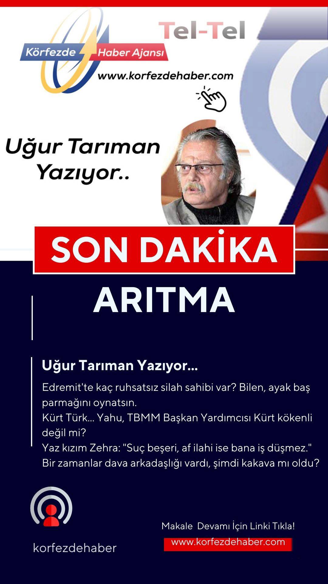 Uğur Tarıman Yazıyor: 