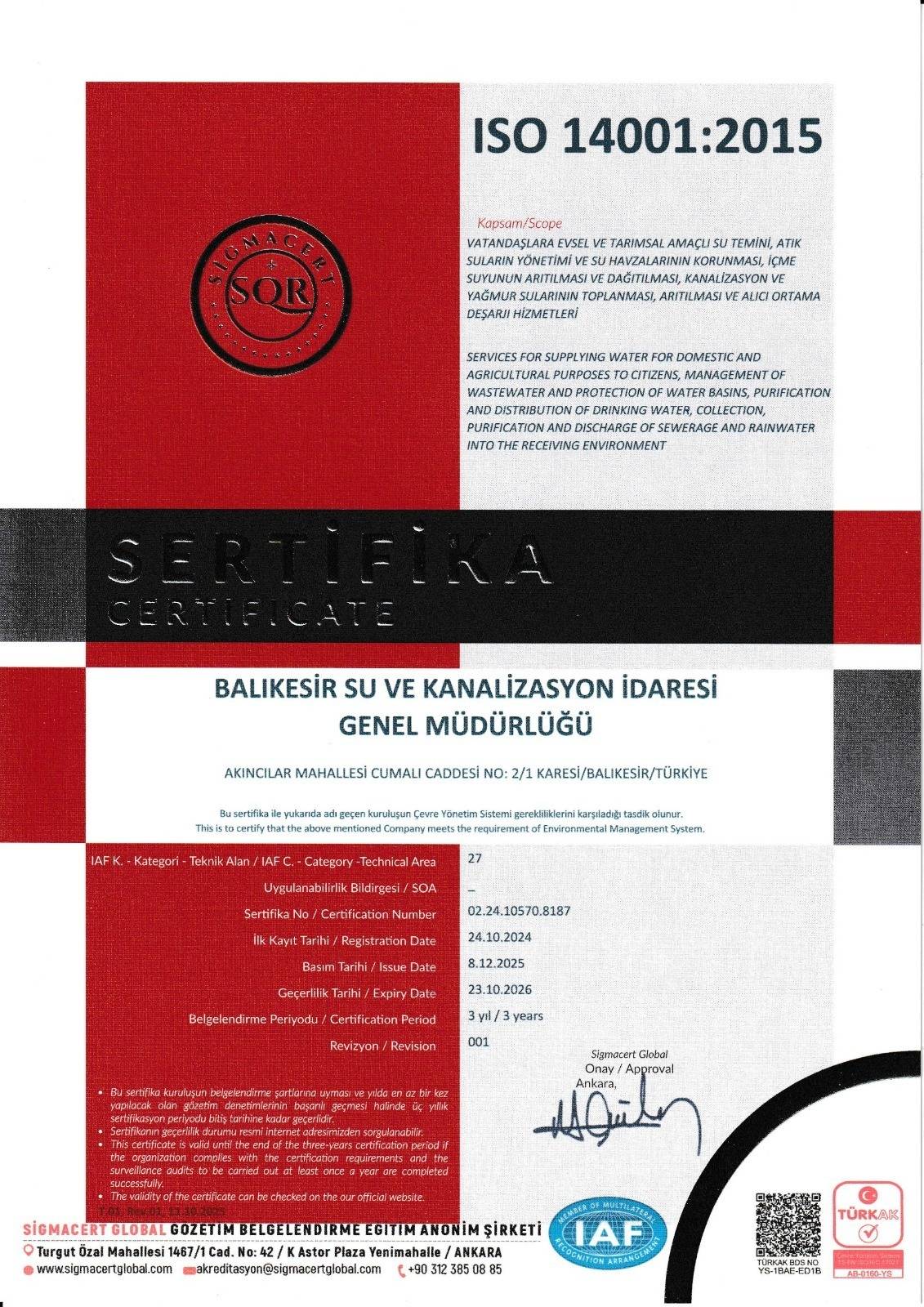 BASKİ Entegre Yönetim Sistemleri denetiminden tam not aldı