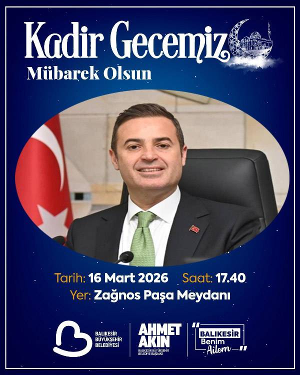 Başkan Akın'dan Kadir Gecesi'ne özel eşsiz program