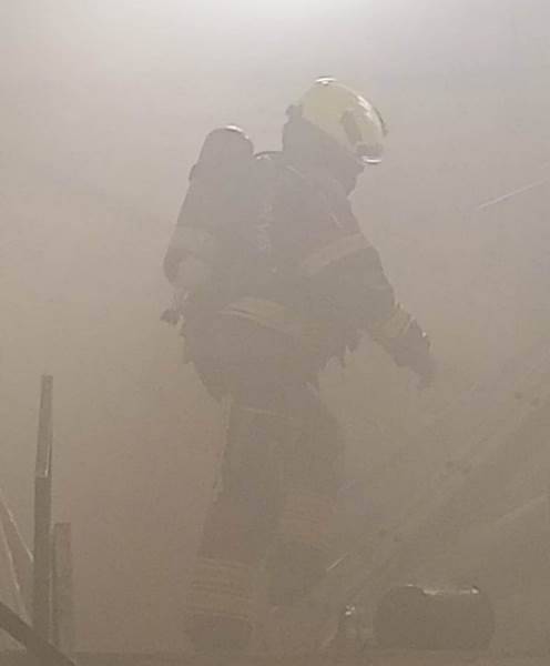 Edremit’te Mutfak İmalathanesinde Yangın