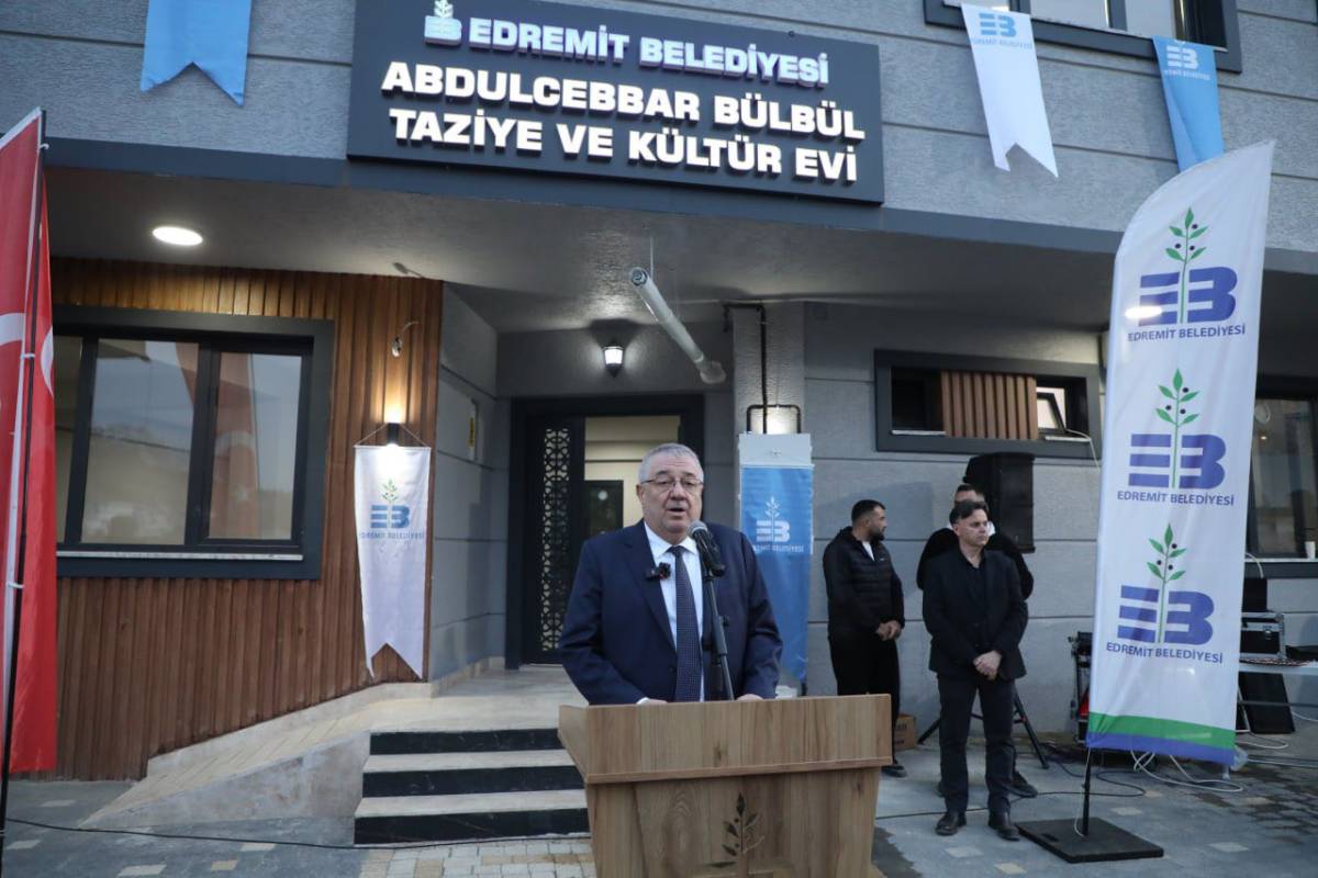 Edremit’te Abdulcebbar Bülbül Taziye ve Kültür Evi açıldı