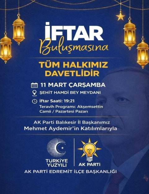 Edremit’te İftar Buluşmasına Davet