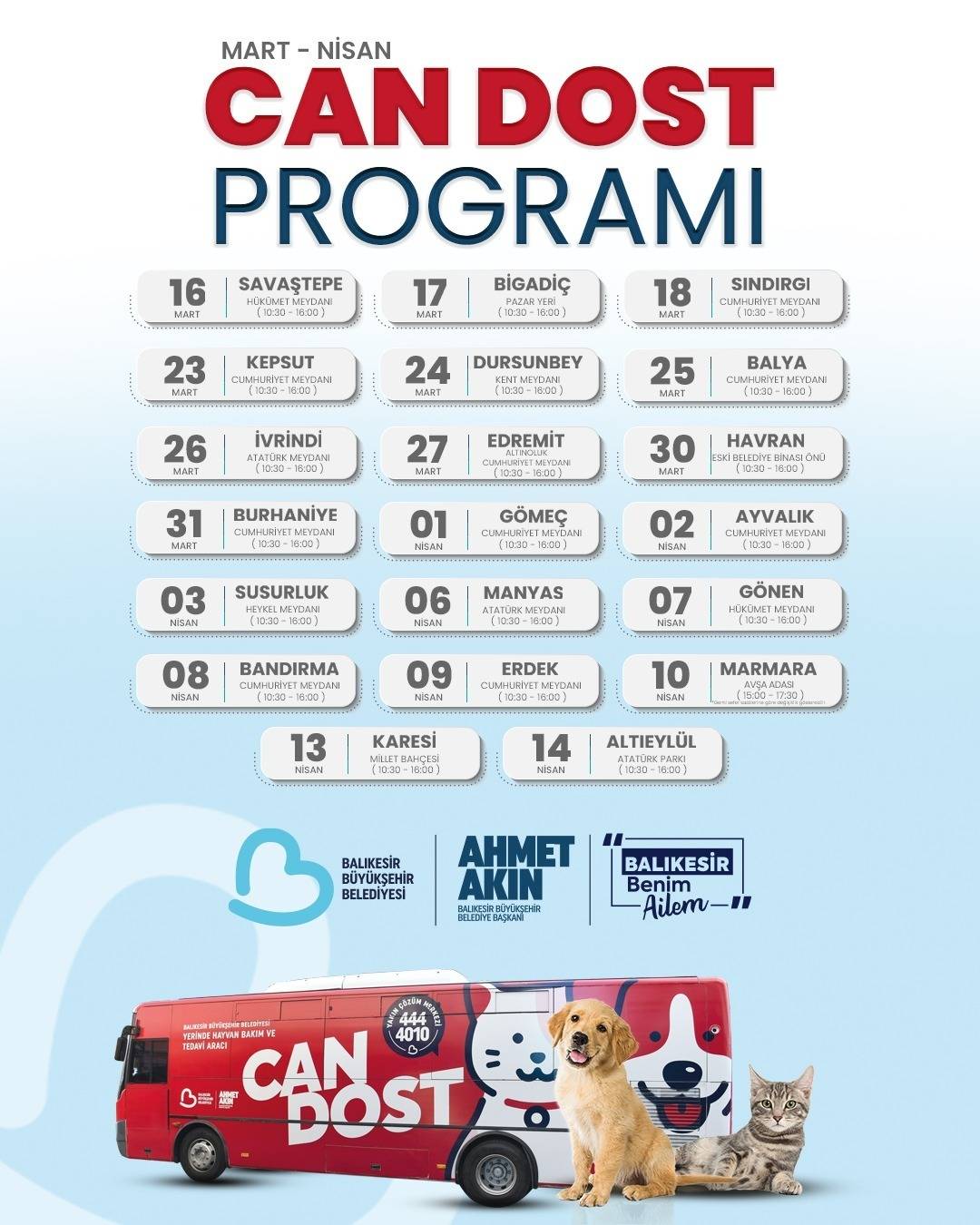 Can Dost patili canlara şifa dağıtmak için yollarda