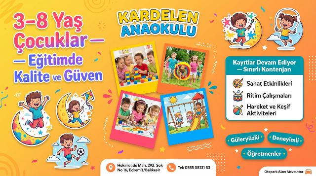 Özel Edremit Kardelen Anaokulu'nda İkinci Dönem Heyecanı Başlıyor!