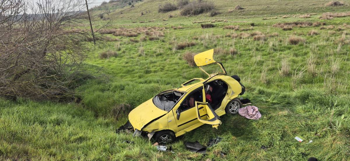 Otomobil şarampole uçtu: 1 yaralı