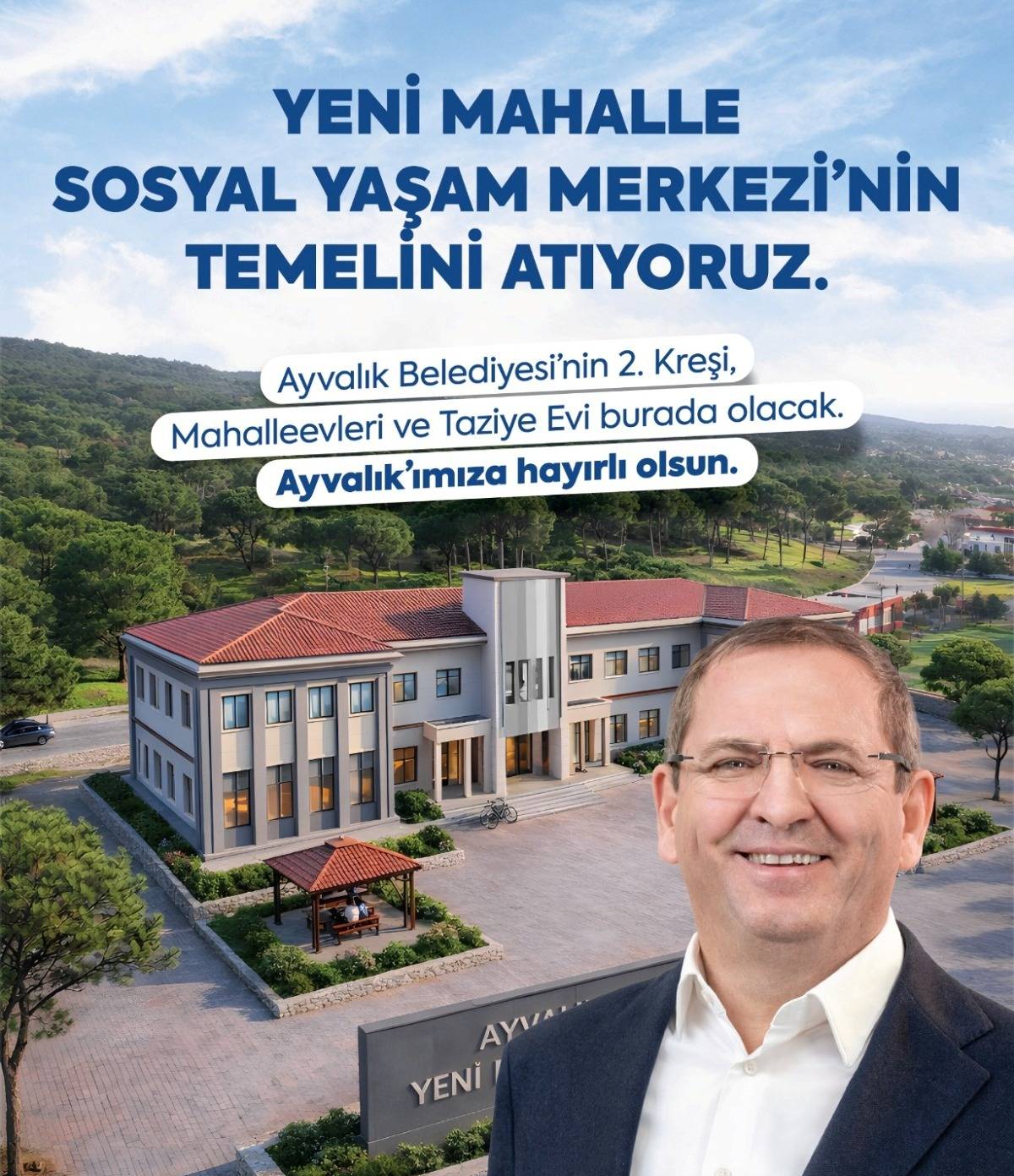 Ayvalık’ta Yeni Mahalle’ye Sosyal Yaşam Merkezi Müjdesi