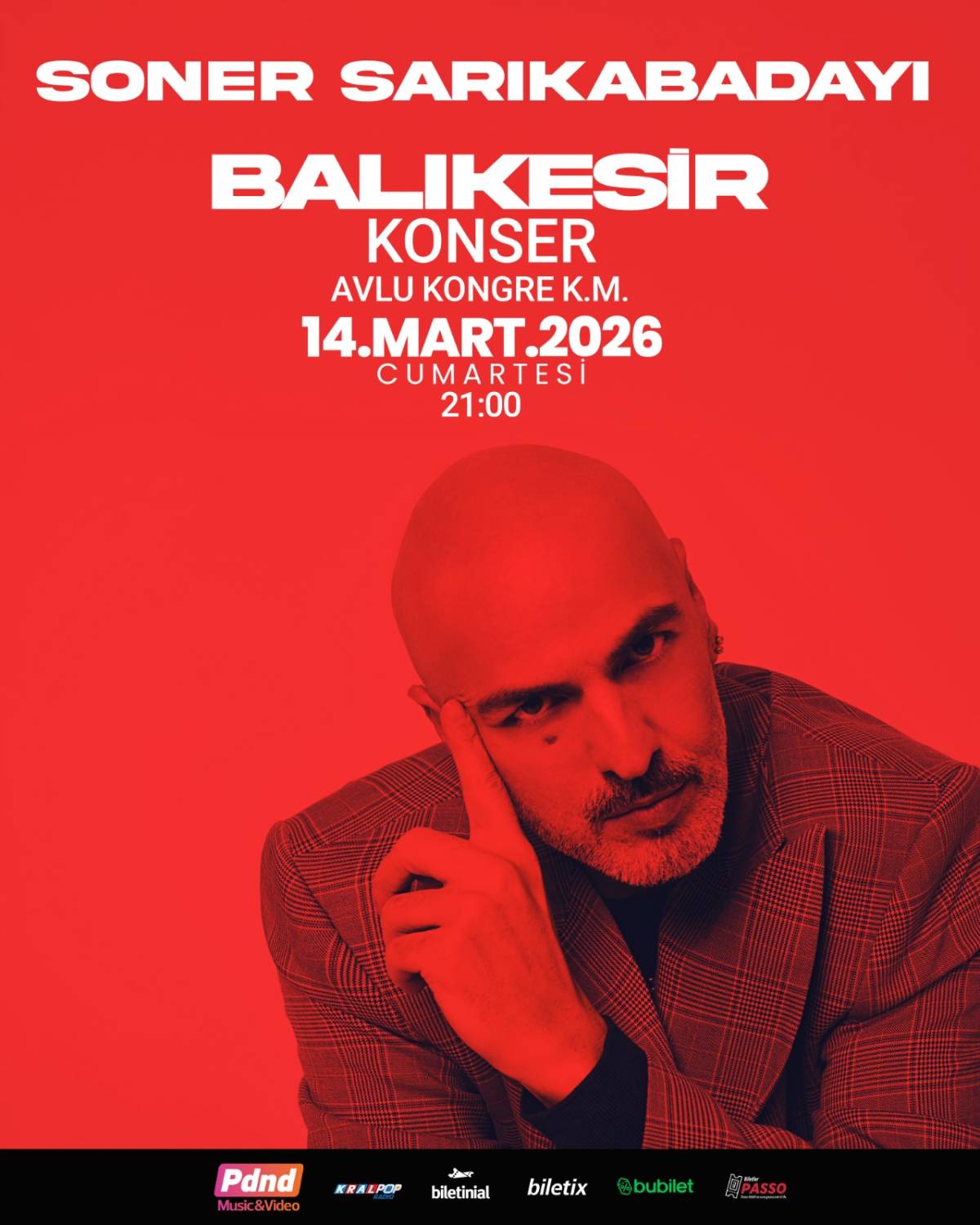 Soner Sarıkabadayı Balıkesir’de sahne alacak