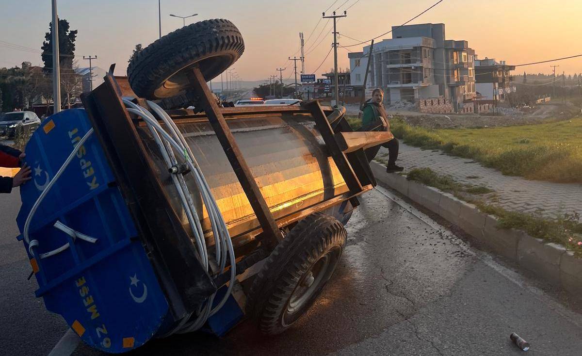 E-87 karayolunda kaza: 2 yaralı