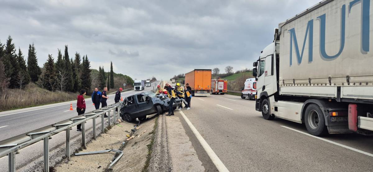 Bursa Kosova Rampası’nda kaza: 5 yaralı