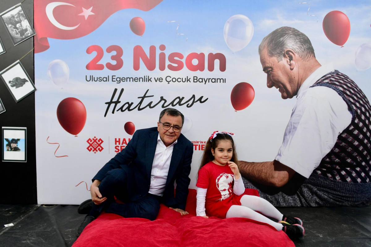 Altıeylül'de çocuklar eğlenceye doydu