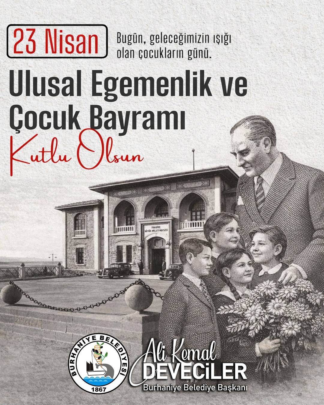 Burhaniye’de 23 Nisan Ruhuna Yakışır Kutlama