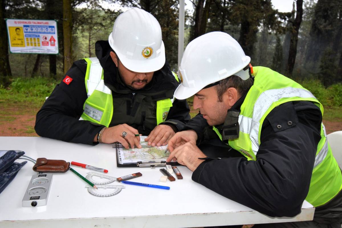 Oryantiring Parkuru Tamamlandı: Ormancılar Zorlu Doğa Koşullarında Yarıştı
