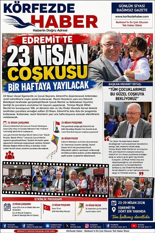 23 Nisan Haftası Edremit’te dolu dolu geçecek